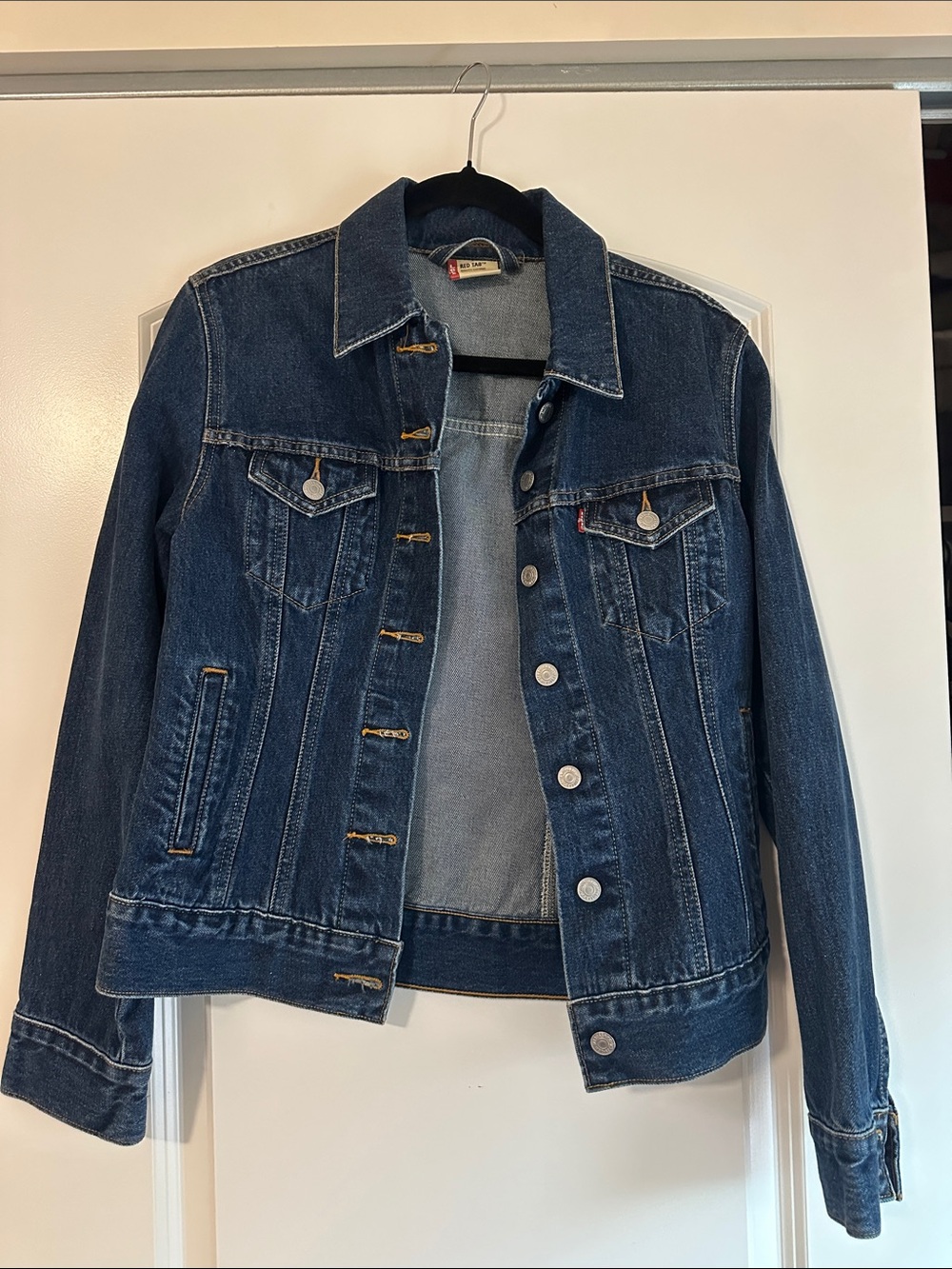 Levi’s Women's Dark Blue Denim Jacket - Classic Trucker Style